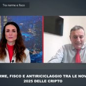 NORME, FISCO E ANTIRICICLAGGIO TRA LE NOVITÀ 2025 DELLE CRIPTO – FERRONI INTV VEDANA – 29/1/25