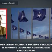 VON DER LEYEN, GIORNATE DECISIVE TRA RIARMO E GUERRA COMMERCIALE – PISCINA INTV MAGNANI – 20/3/25